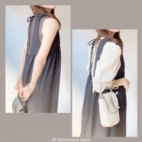 プチプラなのにトレンド感たっぷり♡【しまむら】「バックリボン」が可愛い“ブラックジャンスカ”2選