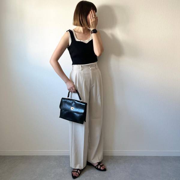 「キター ！！♡」「絶対追加しよ」【ユニクロ・GU】「シルエット大好きすぎ」な“ホワイトボトムス”コーデ集