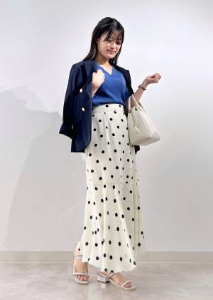 つ、ついにお値下げだーッ！！【ROPÉ PICNIC】こりゃ、買うしかない♡「ドット柄スカート」