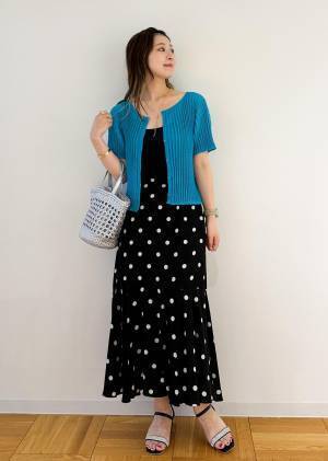 つ、ついにお値下げだーッ！！【ROPÉ PICNIC】こりゃ、買うしかない♡「ドット柄スカート」