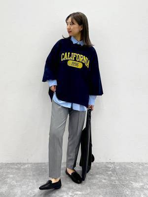 夏→秋の変わり目に！【グローバルワーク】お手入れ楽ちん「8分袖トップス」