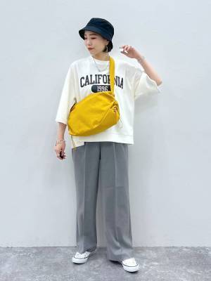 夏→秋の変わり目に！【グローバルワーク】お手入れ楽ちん「8分袖トップス」