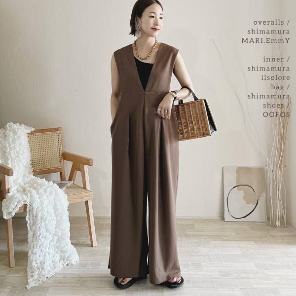 「シルエットめちゃ綺麗♡」 【しまむら】しまラーもガチでハマってる♡「激かわサロペ」