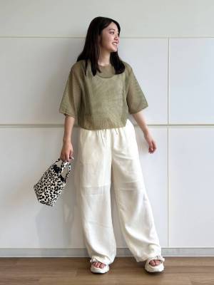 この可愛さ、たまらんっ♡【ローリーズファーム】ヘルシーな肌見せが叶う！「シアートップス」