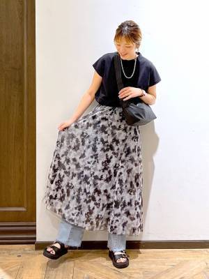 「好印象」ってこういうこと♡【グローバルワーク】大人に似合う「チュールスカート」