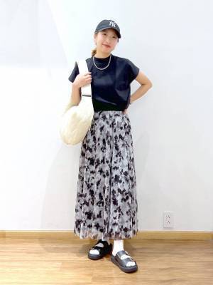 「好印象」ってこういうこと♡【グローバルワーク】大人に似合う「チュールスカート」