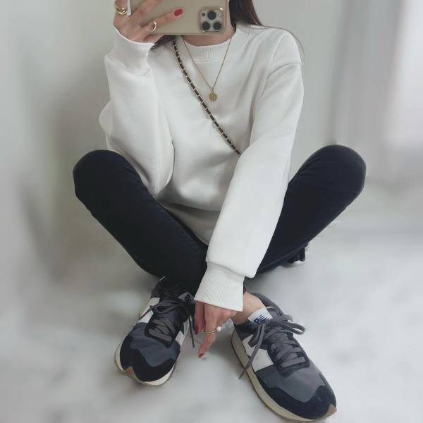 結局、シンプルが一番かも♡【GU】ゆるっと感がたまらんッ！「スウェットトップス」