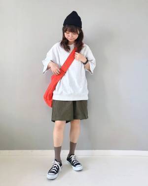 結局、シンプルが一番かも♡【GU】ゆるっと感がたまらんッ！「スウェットトップス」