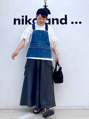 あ、新しい！【niko and …】一癖デザインでこなれ感♡ 「サロペ風ベスト」