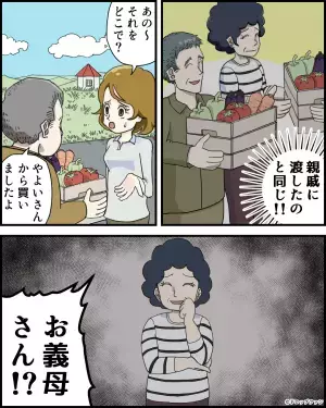 義母に渡した『500円の野菜』が近隣住民の手に！？住民にワケを聞くと→”義母の裏行動”が発覚し背筋が凍る…！