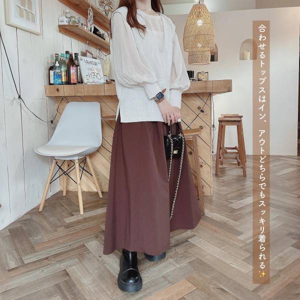 「こんなの待ってた♡」「もうマストバイ」！【ユニクロ】「待望の」”楽ちんロングスカート”に感動