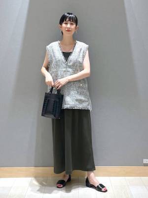 楽ちんなのにキレイ見え♡ 【グローバルワーク】ストレッチ性抜群！「キャミワンピ」