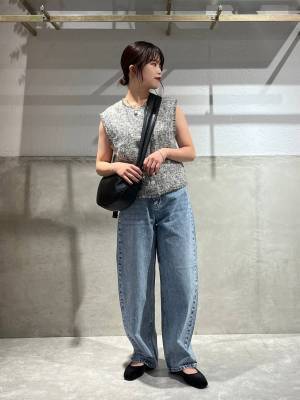 残暑 → 冬まで大活躍！【ローリーズファーム】1枚でも重ね着でも使える♡「上品ツイードベスト」