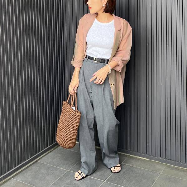 『グレー』は即買い必須！！【ユニクロ】イロチで欲しい！「タックワイドパンツ」