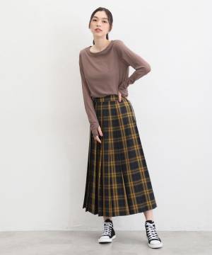 こんなの選べない！（喜）【ハニーズ】夏 → 秋コーデの救世主♡ 主役級「チェック柄スカート」