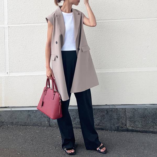 週7で着たいッ！！【GU】夏→秋で長ーく着回せる♡「優秀ベスト」知ってる？