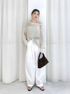 今季、大注目！上品見えが叶う♡【シアーニット】が見逃せない！