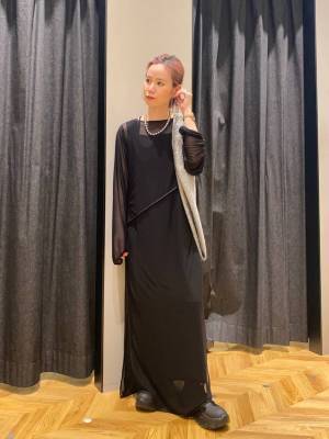 センス爆発してるわッ！！【JEANASIS】大人っぽい透け感にグッとくる♡「着回し力抜群ワンピ」