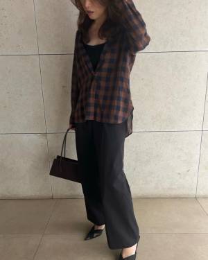 「残暑」にオススメしたい【ユニクロ】「一目惚れした”チェックシャツ”♥︎」