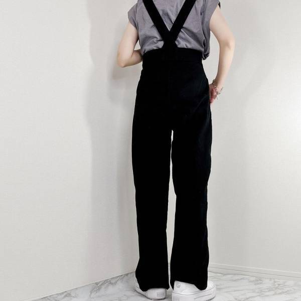 ＜絶対買うと決めていた＞【GU】”サスペンダー付きボトムス”って「良いよね」♡