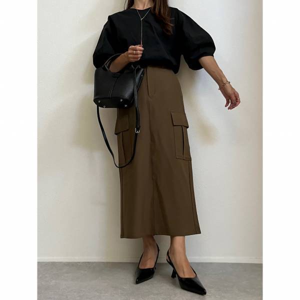 「雰囲気」エグッ！しかも…「映え」！！【GU】”カーゴナローロングスカート”「秋にぴったり」すぎる