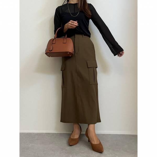 「雰囲気」エグッ！しかも…「映え」！！【GU】”カーゴナローロングスカート”「秋にぴったり」すぎる