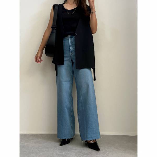 「今年も人気」で「一年中穿ける」！！【ZARA】「低身長でも」穿ける”ワイドデニム”の着回しコーデ