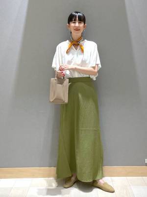 まだまだ暑い日に！【グローバルワーク】色味で秋先取り♡「フレアスカート」