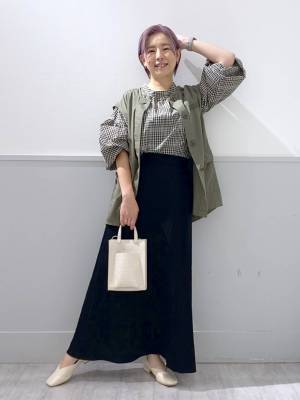 まだまだ暑い日に！【グローバルワーク】色味で秋先取り♡「フレアスカート」