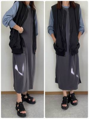 1639円で手に入る旬の一品！【しまむら】の「ラグランワンピ」で作る秋コーデ3選！