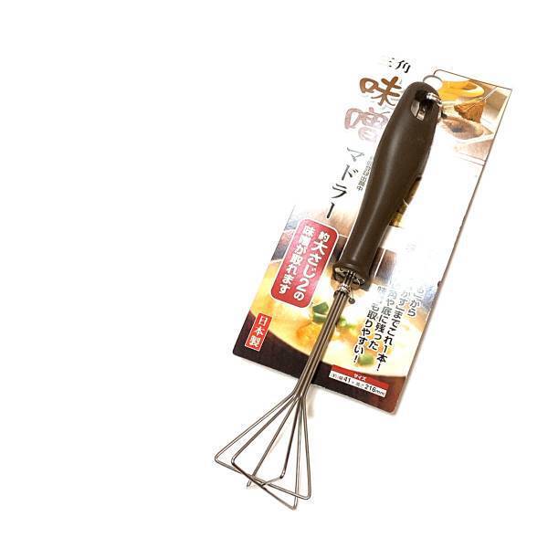 「もっと早く買えば良かった（泣）」【キャンドゥ】の三角味噌マドラーがめちゃくちゃ使いやすい！