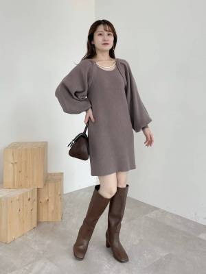 トキメキが止まらない！今季は【ニットワンピ】でオシャレ上品に♡