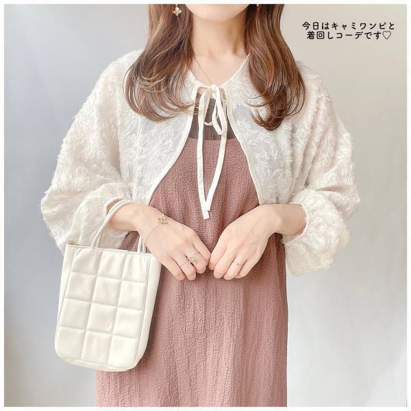 絶対使えるヤツや…！【しまむら】手持ちワンピとも相性抜群！「可愛すぎ」”ボレロ”で6コーデ