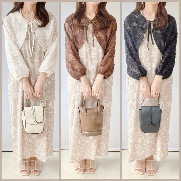 絶対使えるヤツや…！【しまむら】手持ちワンピとも相性抜群！「可愛すぎ」”ボレロ”で6コーデ