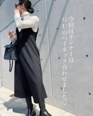 リブ素材が「着心地抜群」！！【GU】インナーとして「活躍してくれる」”リブタートルT”を紹介