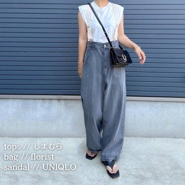 秋は「グレー」がアツい…！【しまむら】”グレーデニム”でカジュアルな大人きれいめコーデ