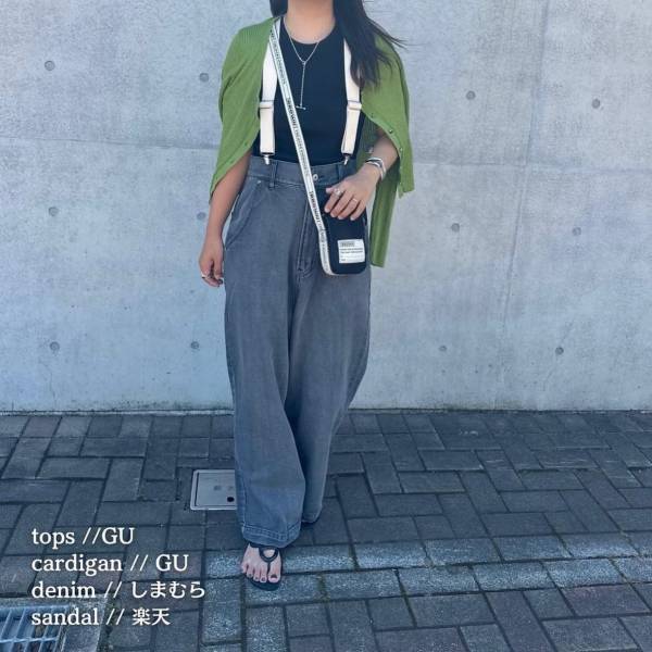 秋は「グレー」がアツい…！【しまむら】”グレーデニム”でカジュアルな大人きれいめコーデ