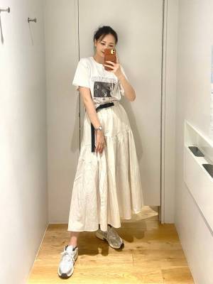 やっぱ『ホワイト』が最強カラー！【JEANASIS】サイズ調整OK◎ 激かわ「白スカート」