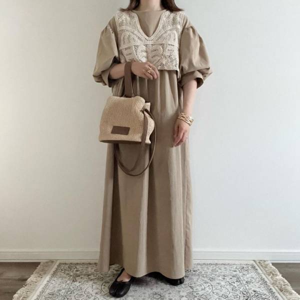 ＜秋冬のレイヤードスタイル＞にピッタリ！！【しまむら】「本当にお値段以上」の”ビスチェ”が激カワ♡