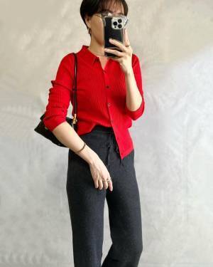 《このカラーを待ってた…！》【ユニクロ】新色追加！肌触り最高♡”華奢見えカーディガン”特集