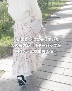 4か月ぶりの「再入荷後も爆売れ」！！【3COINS】”大人気ショルダーバッグ”は「3色使いたい」