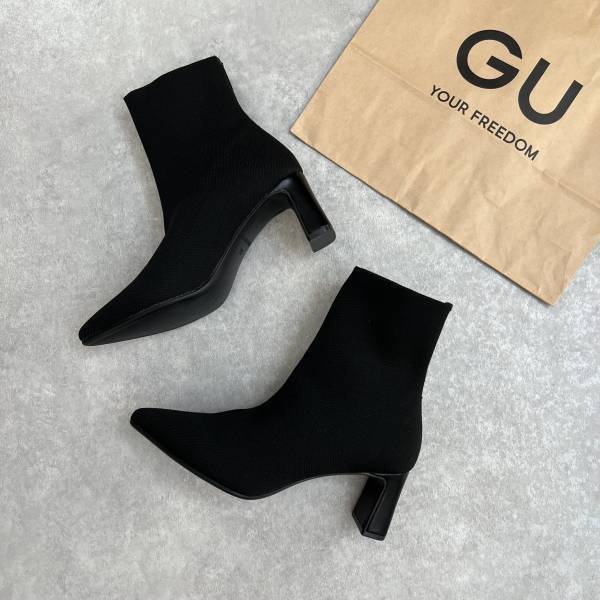 「即買い」案件なの見つけたっ！【GU】”ポインテッドニットブーツ”が「履き心地」抜群♡