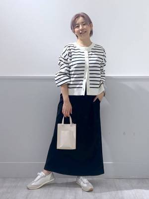 こりゃ即買い案件♡【グローバルワーク】羽織るだけで即サマ見え！「ボーダー柄カーデ」