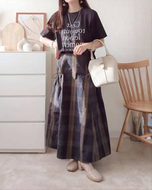 このお値段でいいんですか！？【しまむら】着回し力抜群♡「高見えチェックスカート」