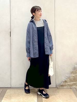 着回し力がすごいッ♡【グローバルワーク】夏→秋の変わり目に大活躍！「キャミワンピ」