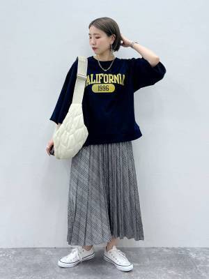 大人が買うならコレ♡ 【グローバルワーク】チェック柄が秋っぽ！「プリーツスカート」