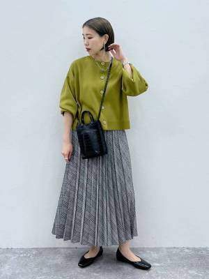 大人が買うならコレ♡ 【グローバルワーク】チェック柄が秋っぽ！「プリーツスカート」