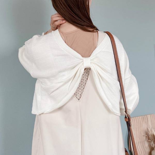 一目惚れしたって♡【しまむら】完売前に欲しい！「バックリボンカーデ」