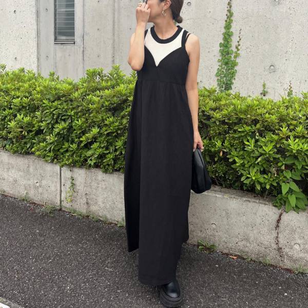 ＜再販＆新色追加＞だって！！【しまむら】ビスチェ風デザインが可愛い♡「大バズりワンピ」