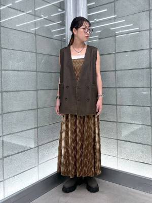 こりゃ見逃せん♡【JEANASIS】お出かけに着ていきたい♡「ベロアキャミワンピ」